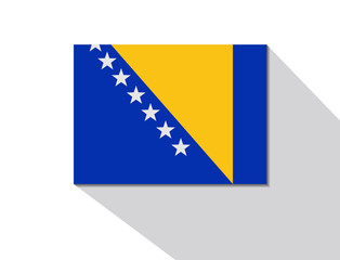 bosnia and herzegovina long shadow flag