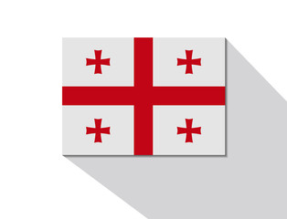 Obraz premium georgia long shadow flag