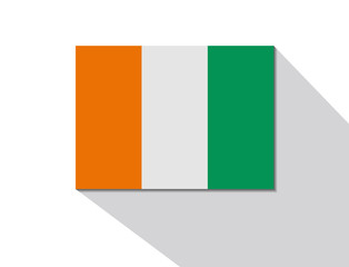 ivory coast long shadow flag