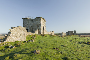 Ruins of Rothley Castle. Nortumberland. England.