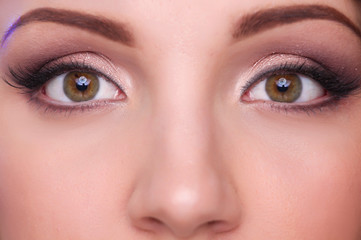 Fototapeta premium Close up portrait of beautiful young woman face