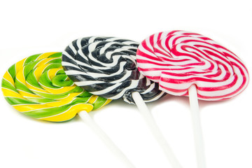 Abstract background made of multicolor lollipops © jan_S