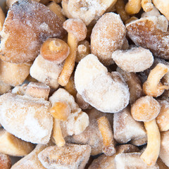 Frozen Shiitake and Nameko mushrooms