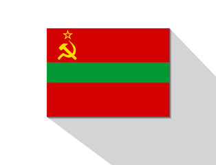 transnistria long shadow flag