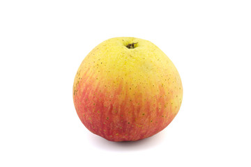 one apple on isolated white background