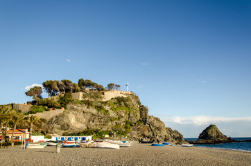 Strand mit Fischerbooten in Almunecar Andalusien © dietwalther