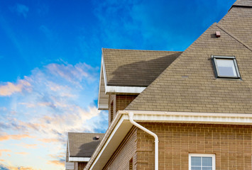 house with a gable roof window