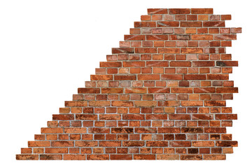 Backsteinmauer - Freisteller