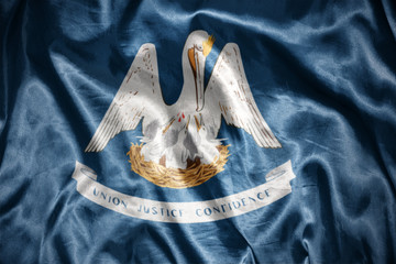 shining louisiana state flag