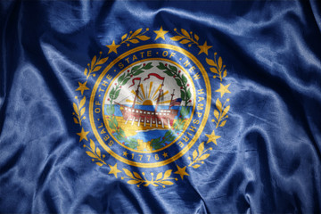 shining new hampshire state flag