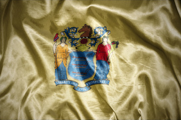 shining new jersey state flag