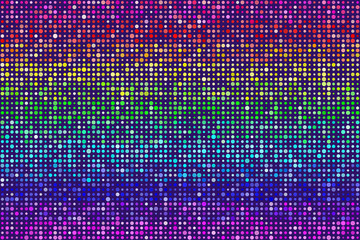 Random Rainbow Dots Pattern Seamless Background. EPS8 Vector
