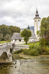 Church of St John the Baptist, Bohinj Lake, Slovenia