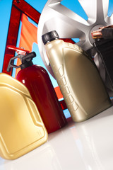 Car Accessories on vivid moto concept