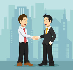 Vector friendship flat illustration