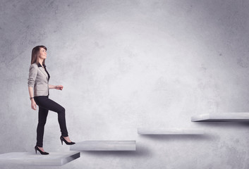 Stepping up a staircase