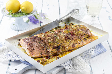Lachsfilet