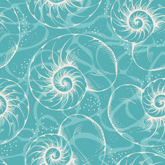 Shell seamless pattern