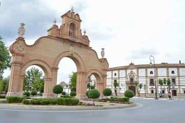 Fototapeta na wymiar Puerta de Estepa, Plaza de Toros, Antequera, Málaga