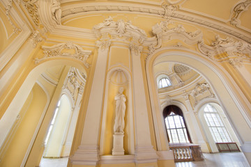 Richly ornamented old style building interior