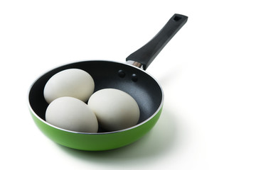 eggs in a pan