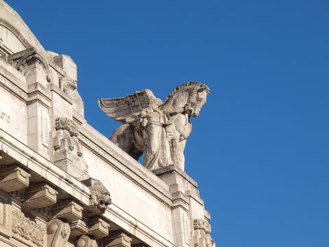 Central Station in Milan, Italy.