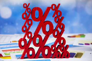 Sale, Percent sign, natural colorful tone