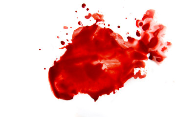 Blood smear splatter
