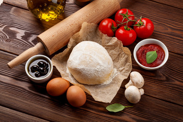 Pizza cooking ingredients