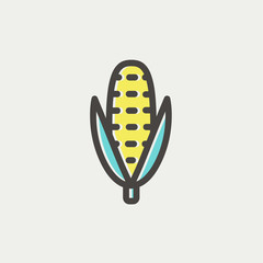 Corn thin line icon