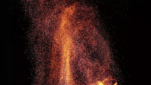Fire show amazing at night
