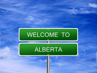 Alberta Province Welcome Sign