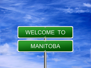 Manitoba Province Welcome Sign
