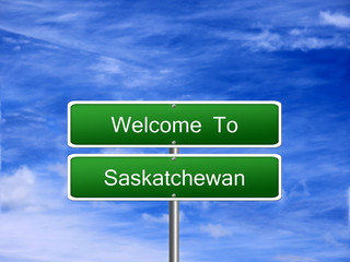 Saskatchewan Province Welcome Sign