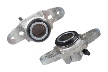 cylinders brake front on a white background