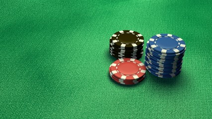casino chips isolate
