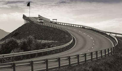 Fototapeta premium Fantastic Bridge in Norway