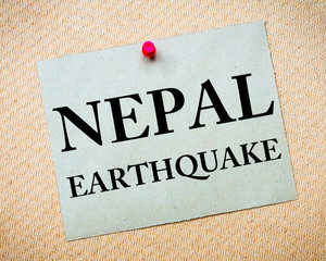 NEPAL EARTHQUAKE Note