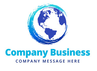 Swirl Global Company Business Logo Symbol