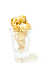 Popcorn Caramel in glass