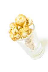 Popcorn Caramel in glass