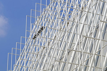 Obraz premium metal structure with lights