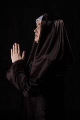 Fototapeta na wymiar Young attractive nun.