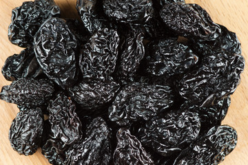Closeup prunes background