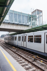 Obraz premium The train is standing on station