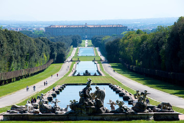 Caserta Royal Palace garden - obrazy, fototapety, plakaty