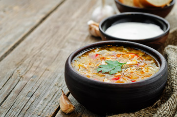 chicken soup with cabbage