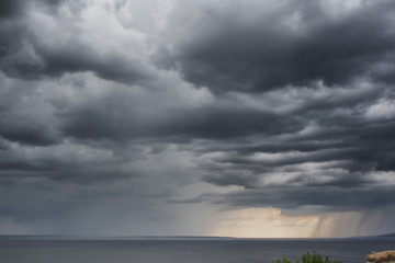 Dramatic Storm Clouds Rain