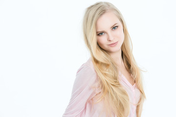 Blonde with long hair
