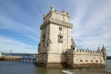 Fototapeta premium Torre de Belém im Frühling